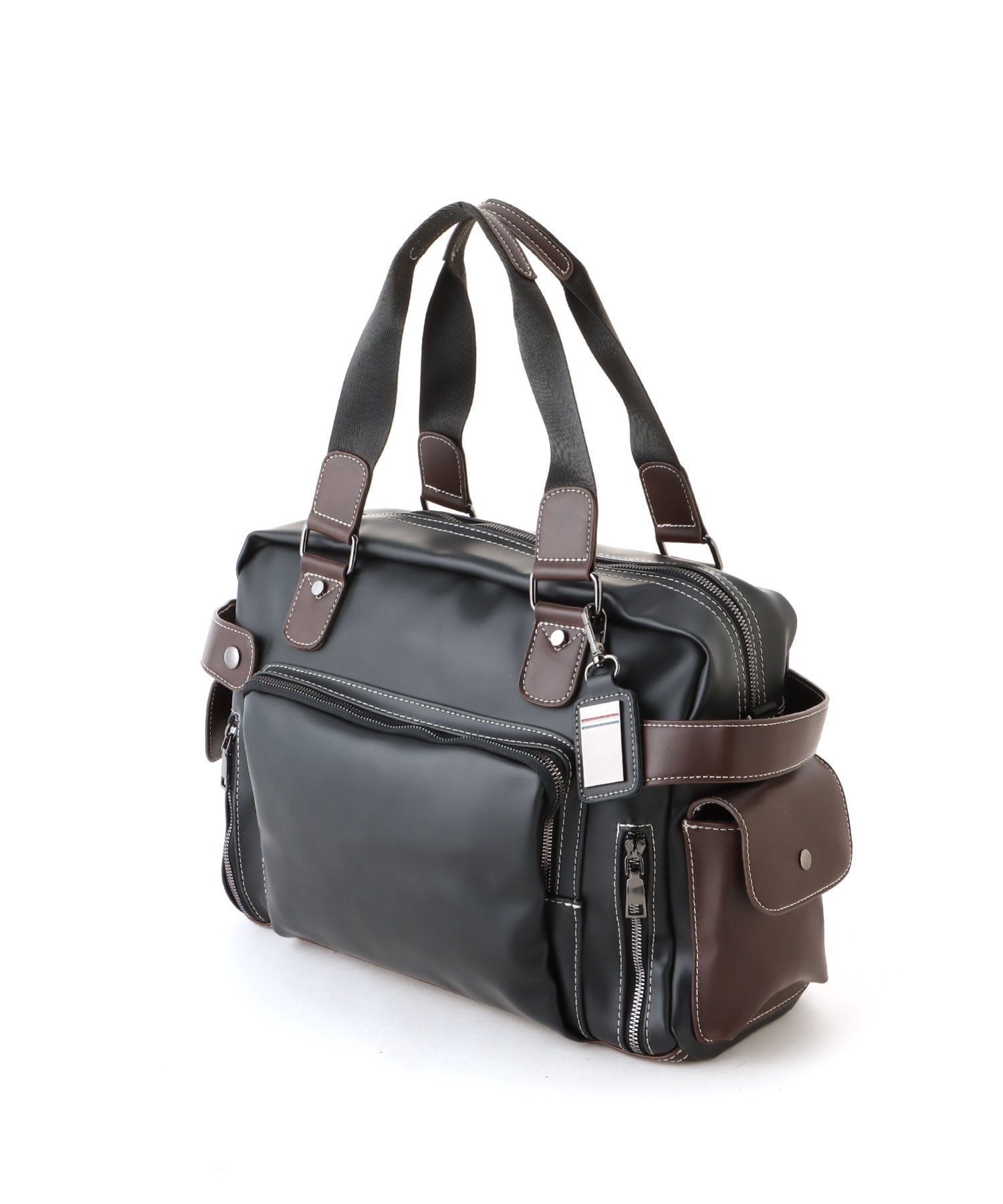 Fun & Daily/(U)F&D : PU 2WAYシステムバッグ ファンアンドデイリー バッグ ショルダーバッグ ブラック