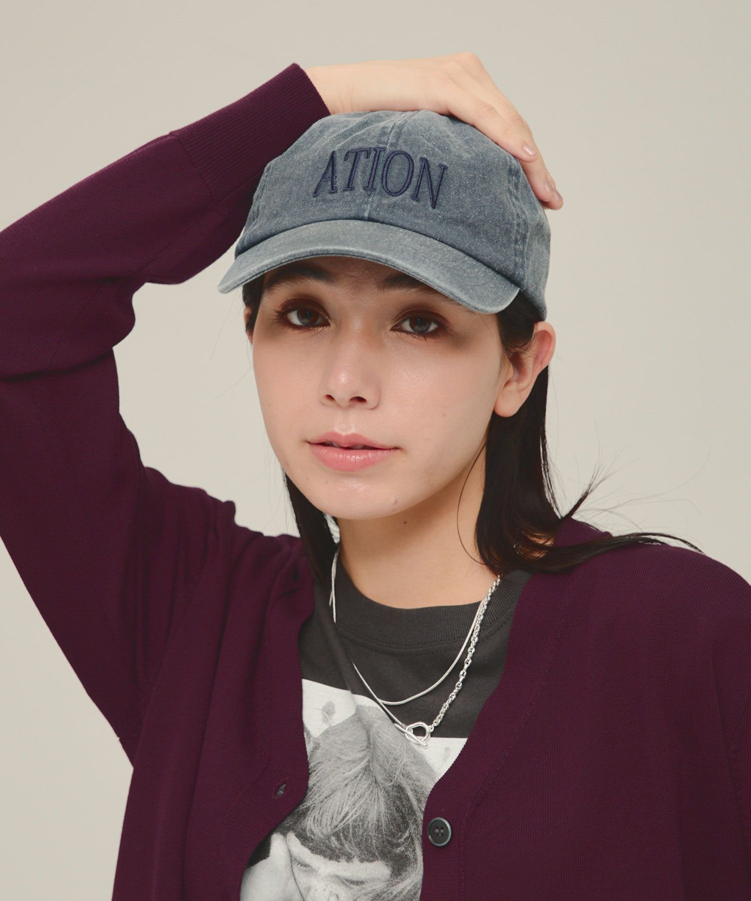 eL Vintage Logo Cap ジーナシス 帽子 キャップ カーキグリーン ホワイト ネイビー【送料無料】