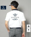 【SALE/50%OFF】adabat 【新レーベル ADABAT NAVY】UVカット/吸水速乾 ドライカノコバイカラーポロシャツ アダバット トップス ポロシャツ ホワイト ネイビー レッド【送料無料】