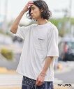 【SALE/30%OFF】CRAFT STANDARD BOUTIQUE 接触冷感/吸水速乾/UVカット DRY-MIX ポケット付きTシャツ クラフトスタンダードブティック トップス カットソー・Tシャツ ホワイト ブラック グレー