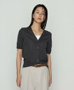 【SALE/30%OFF】COMME CA 擬麻コットン カーディガン コムサ トップス カーディガン グレー ブルー【送料無料】