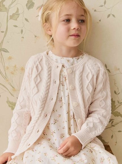 JAMIE KAY ケーブル編みカーディガンCosyMauve ジェイミーケイ マタニティウェア・ベビー用品 ロンパー..