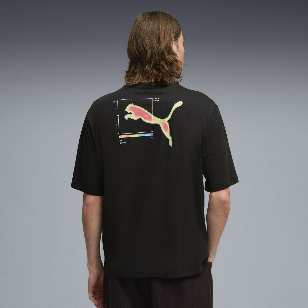 メンズ グラフィック バック 半袖 Tシャツ GRAPHIC Tee プーマ トップス カットソー・Tシャツ ブラック