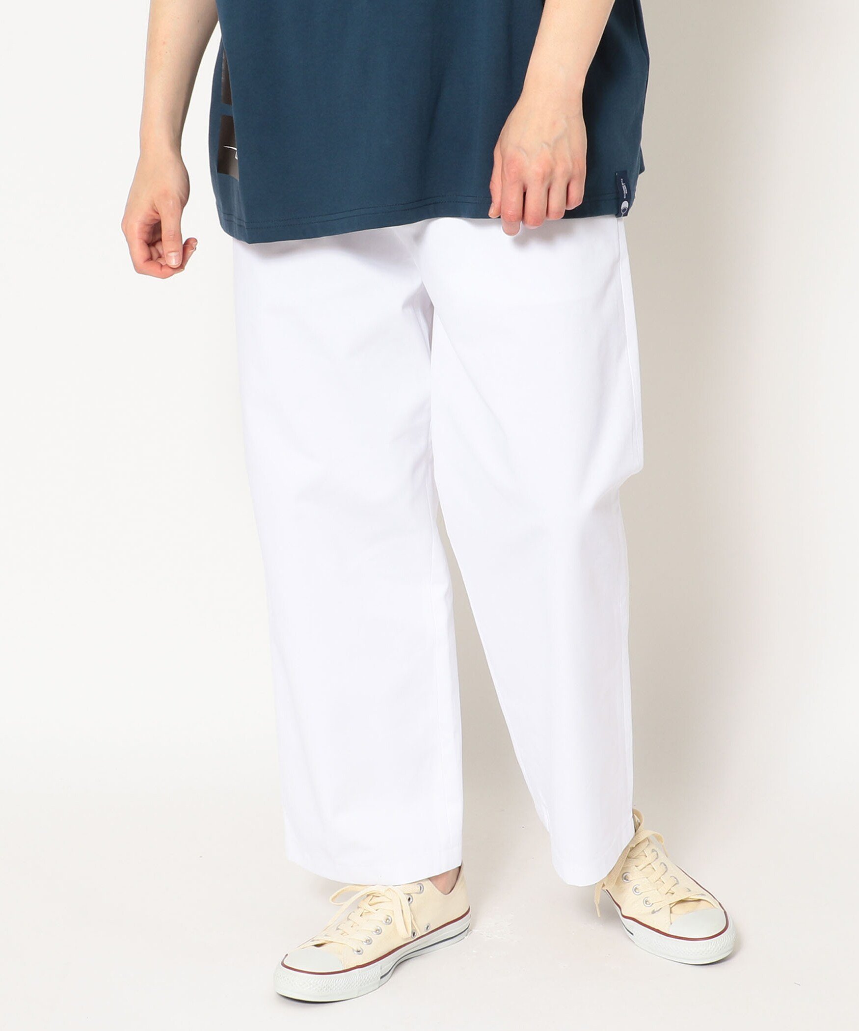 【SALE／50%OFF】B'2nd LUSOR(ルーソル)WIDE CHINO PT/ワイドチノパンツ ビーセカンド パンツ その他のパンツ カーキグリーン ホワイト ブラック ブルー【送料無料】