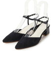 【SALE/80%OFF】ESPERANZA 太ヒールジャカード柄ミュールパンプス エスペランサ シューズ・靴 サンダル ブラック ブルー イエロー