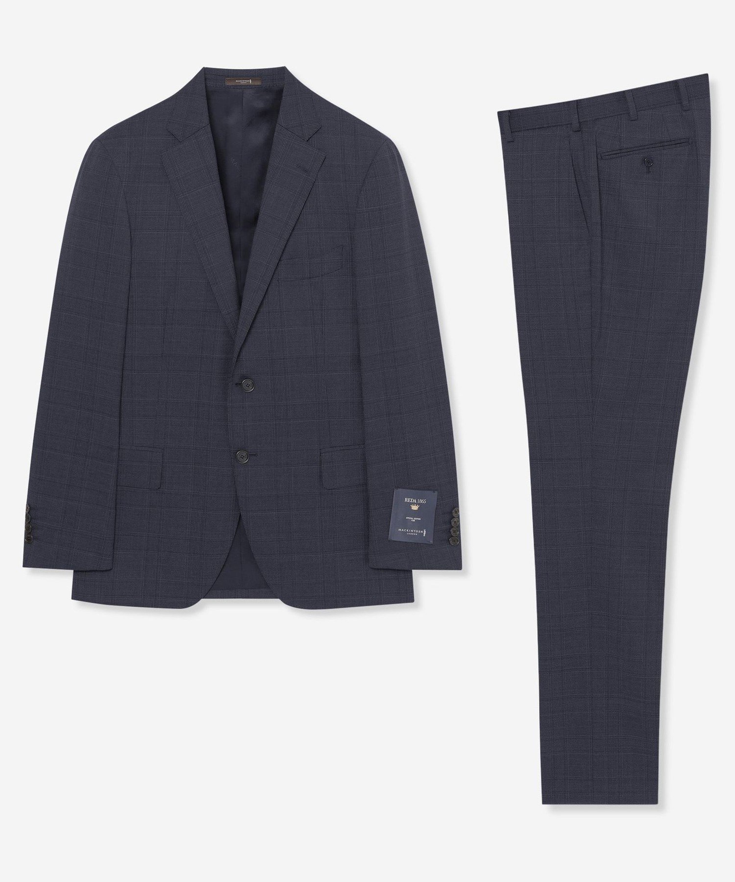 【SALE/32%OFF】MACKINTOSH LONDON 【NEW BRIDGE】【REDA/レダ】グレンチェックスーツ マッキントッシュ ロンドン スーツ・フォーマル スーツジャケット ネイビー グレー【送料無料】