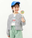 【SALE/5%OFF】devirock UVカット ガールズ シアーボーダーカーディガン トップス カーディガン デビロック トップス カーディガン ブラック...
