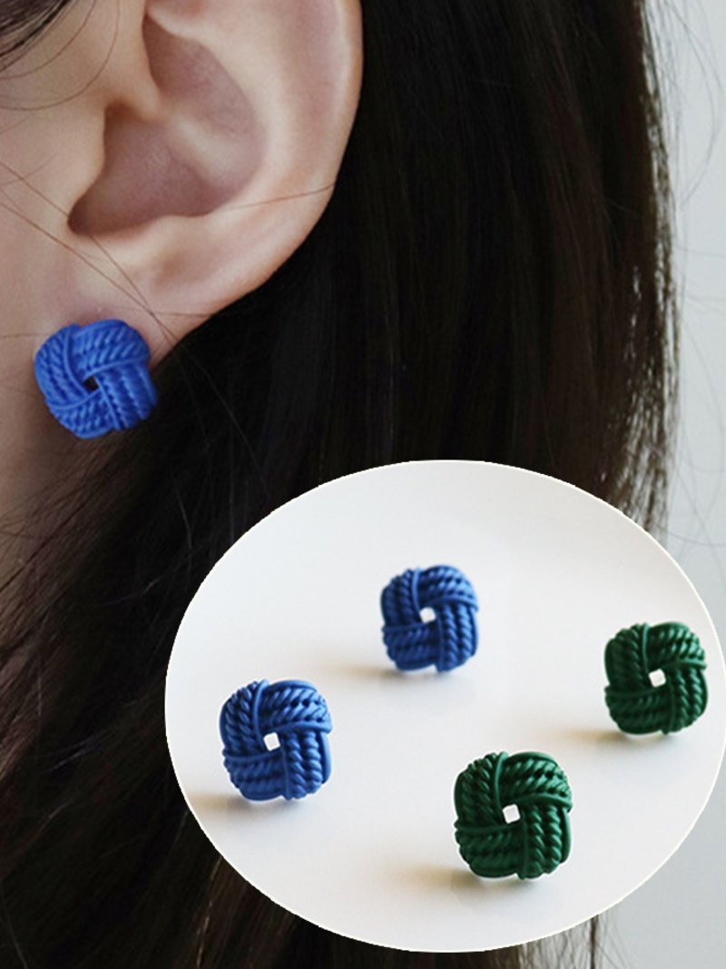 【SALE／20%OFF】Coo+i デザインピアス スレンダー アクセサリー・腕時計 ピアス グリーン ブルー