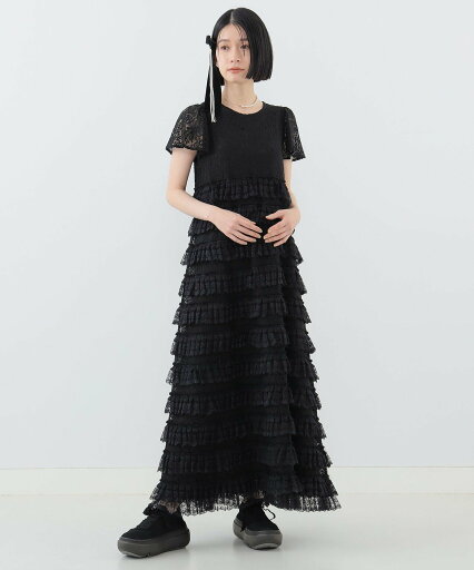 CAROLINA GLASER 【COLLABORATION】Aya / レースワンピース カロリナ グレイサー ワンピース・ドレス ワンピース ホワイト ブラック【送料無料】 CAROLINA GLASER 【COLLABORATION】Aya / レースワンピース カロリナ グレイサー ワンピース・ドレス ワンピース ホワイト ブラック【送料無料】