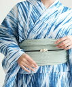 utatane utatane 綿麻 清江絞り 有松染め 兵児帯 バラ疋田 薄グリーン ウタタネ 着物・浴衣・和装小物 和装小物 グリーン【送料無料】