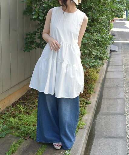 axes femme ティアードチュニック アクシーズファム ワンピース・ドレス チュニック ホワイト【送料無料】 axes femme ティアードチュニック アクシーズファム ワンピース・ドレス チュニック ホワイト【送料無料】