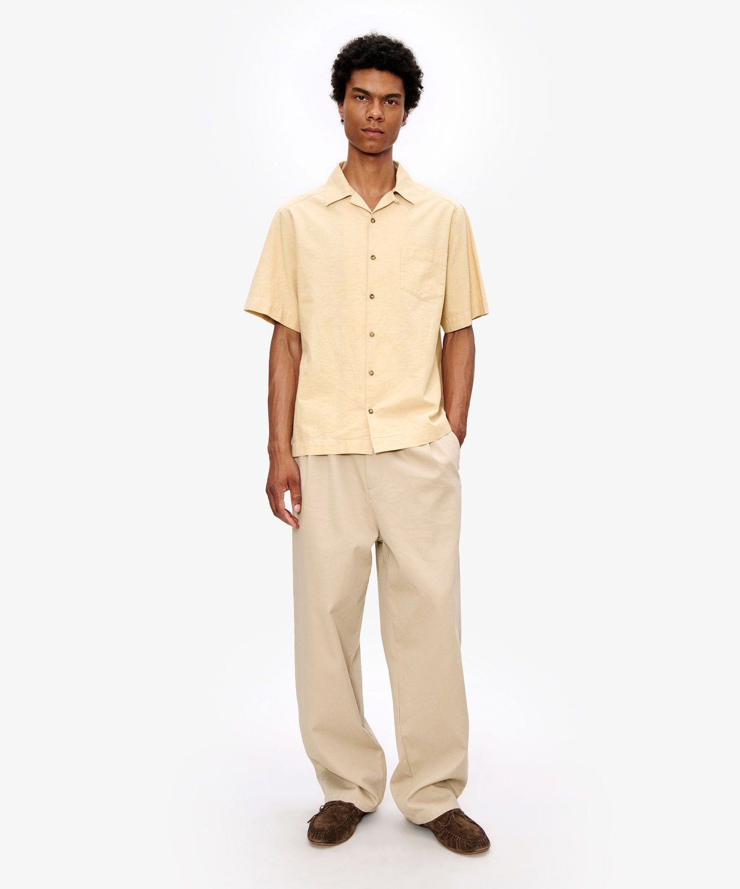 A.P.C. Jude 半袖シャツ アー・ぺー・セー トップス シャツ・ブラウス ベージュ グリーン【送料無料】