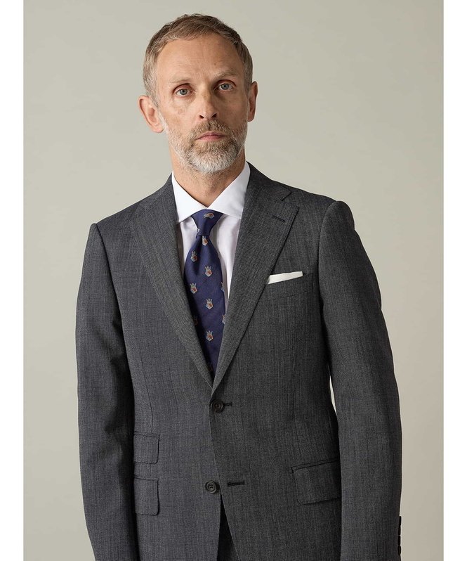 Aquascutum MEN 【UK Traditional】AQ Archive Motif Tie アクアスキュータム スーツ・フォーマル ネクタイ・蝶ネクタイ ネイビー【送料無料】