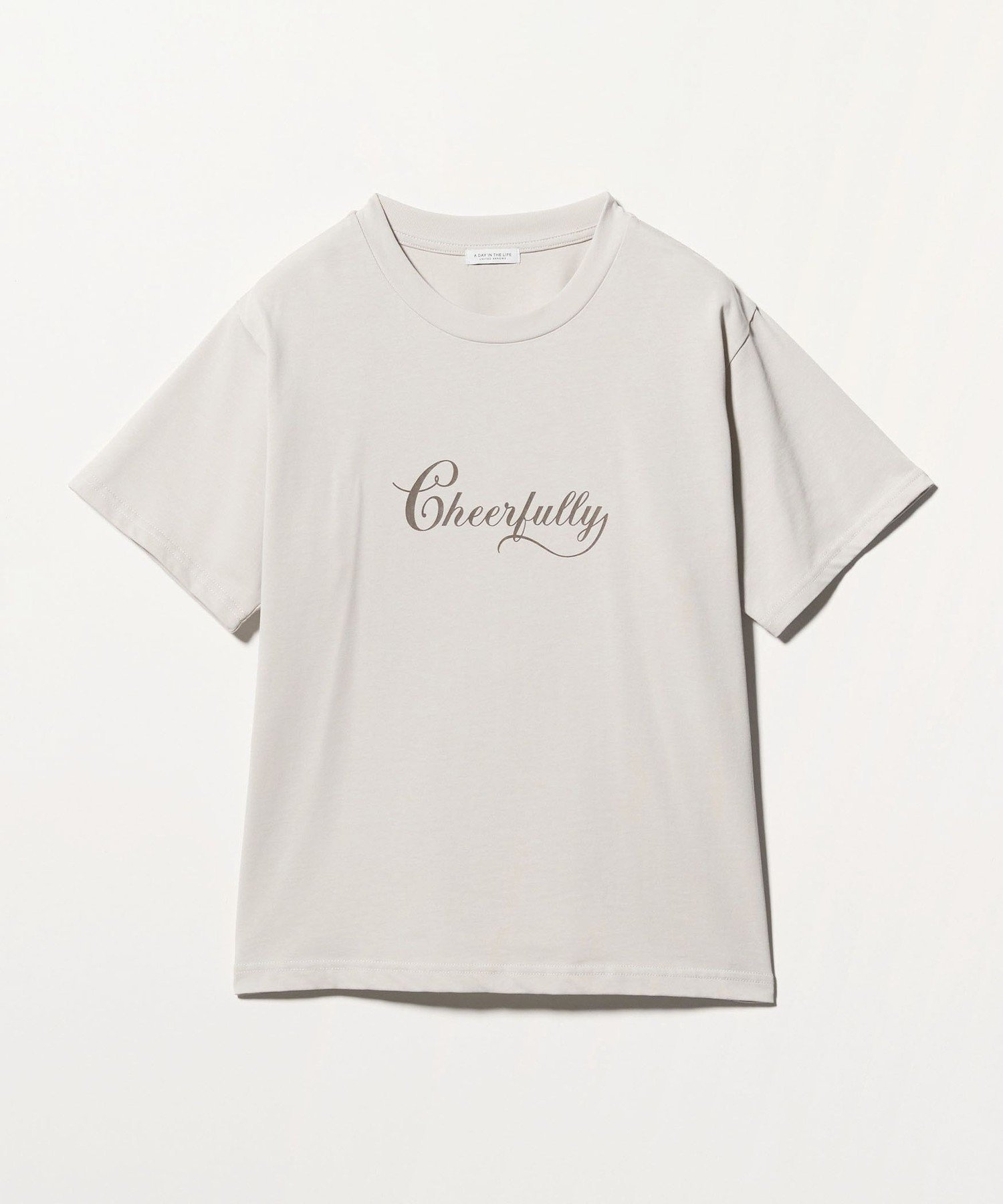 a day in the life プリント ショートスリーブTシャツ ＜A DAY IN THE LIFE＞ ユナイテッドアローズ アウトレット トップス カットソー・Tシャツ ホワイト グレー ネイビー