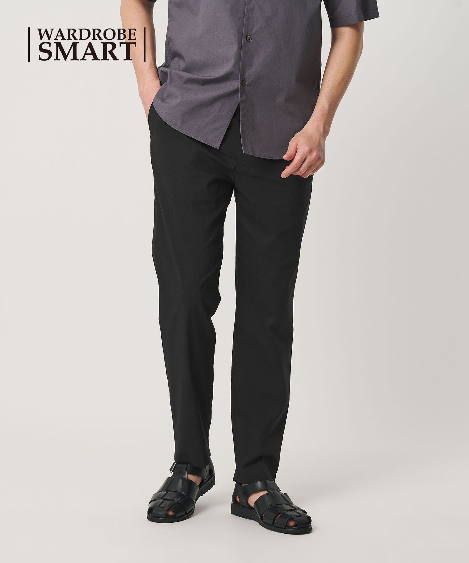 【WEB限定 WARDROBE SMART】クール ストレッチ イージーパンツ 【接触冷感・吸水速乾】 ビューティー＆ユース ユナイテッドアローズ パンツ その他のパンツ ブラック