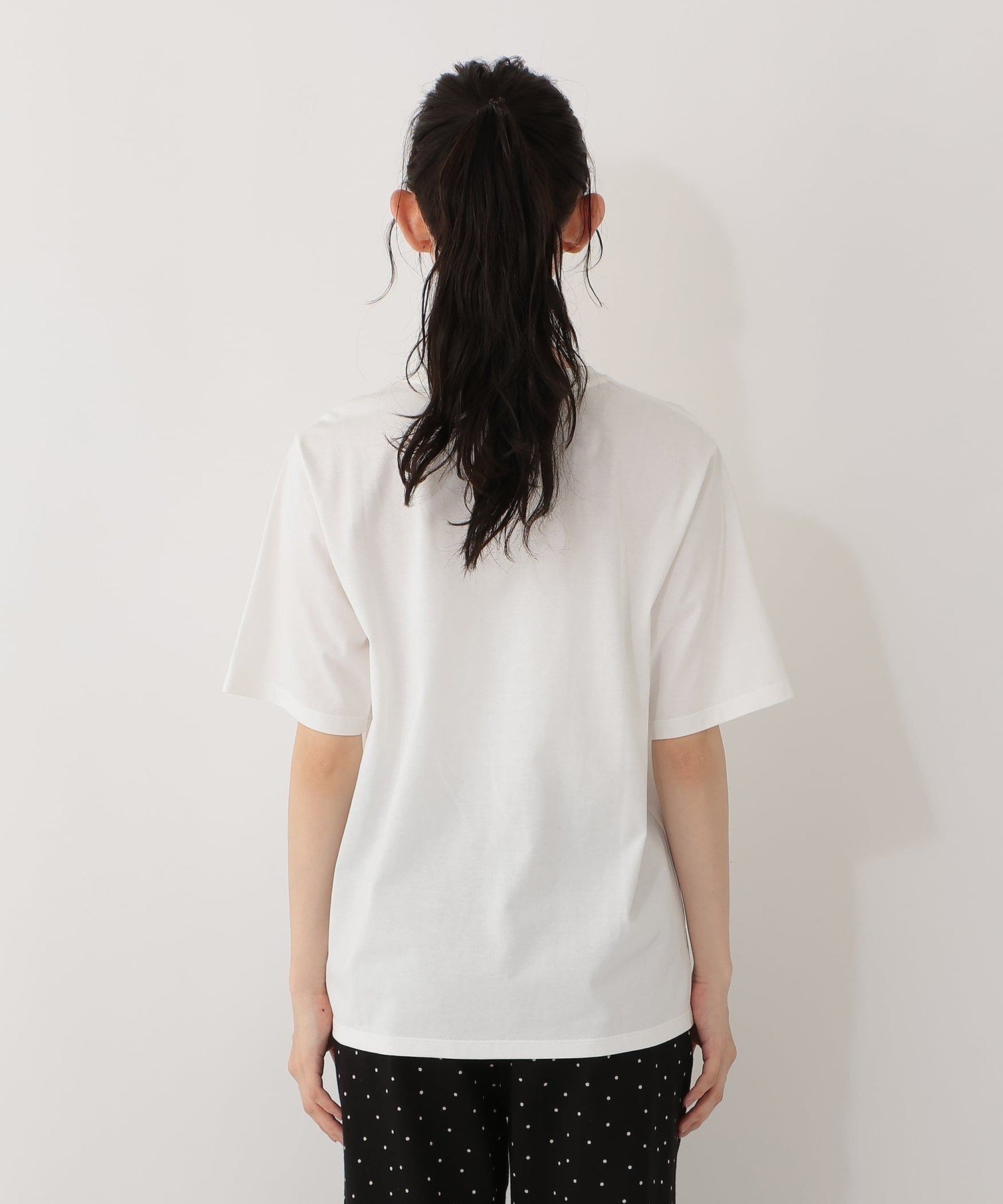 プリントTシャツ/miyo tsuchiya アフタヌーンティー・リビング トップス カットソー・Tシャツ ホワイト