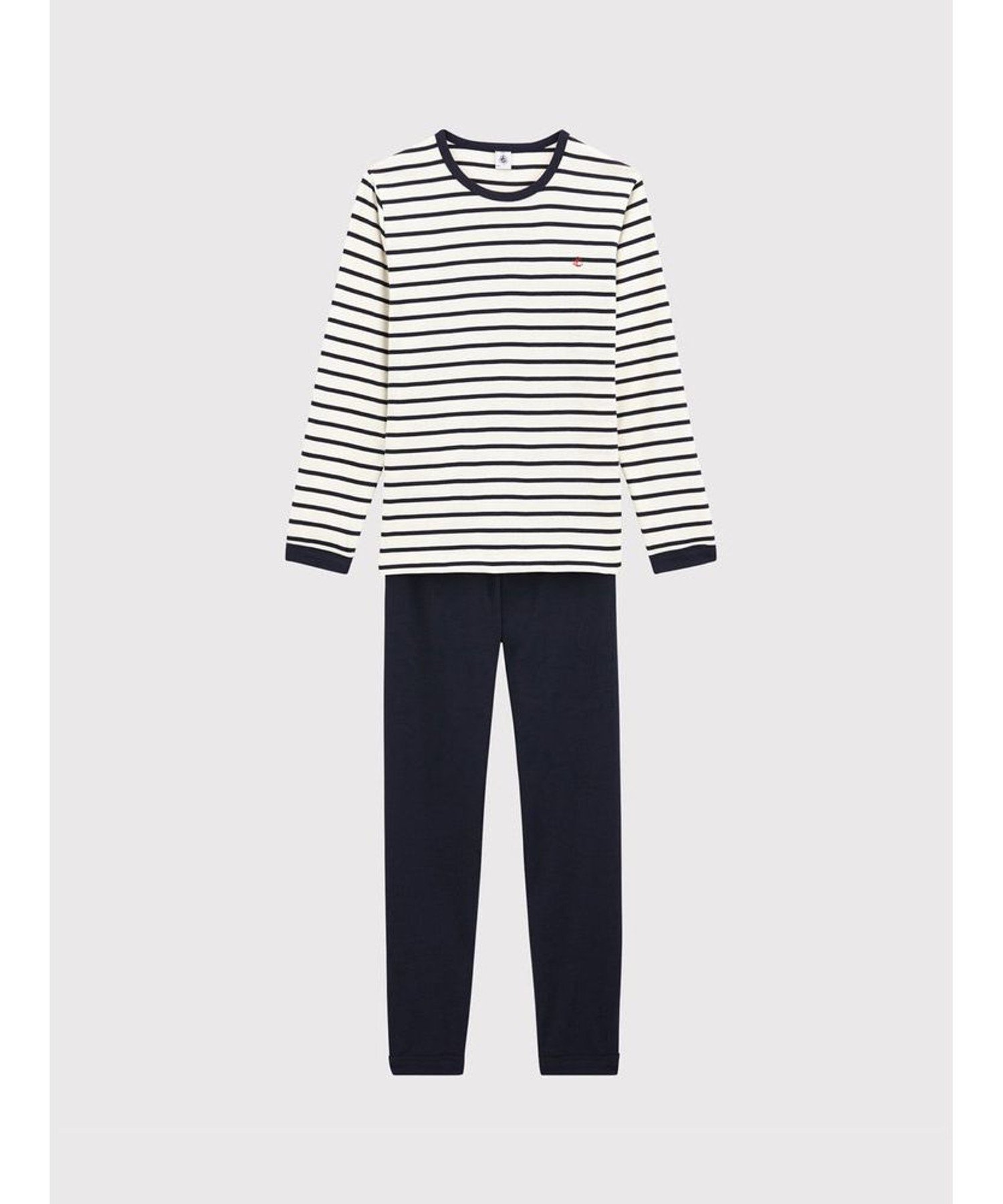 PETIT BATEAU マリニエール長袖パジャマ プチバトー インナー ルームウェア パジャマ【送料無料】