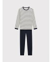 PETIT BATEAU マリニエール長袖パジャマ プチバトー インナー ルームウェア パジャマ【送料無料】