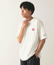 B:MING by BEAMS Manhattan Portage / ロゴ ポケット Tシャツ 23F ビーミング ライフストア バイ ビームス トップス カットソー Tシャツ ホワイト ブラック【送料無料】