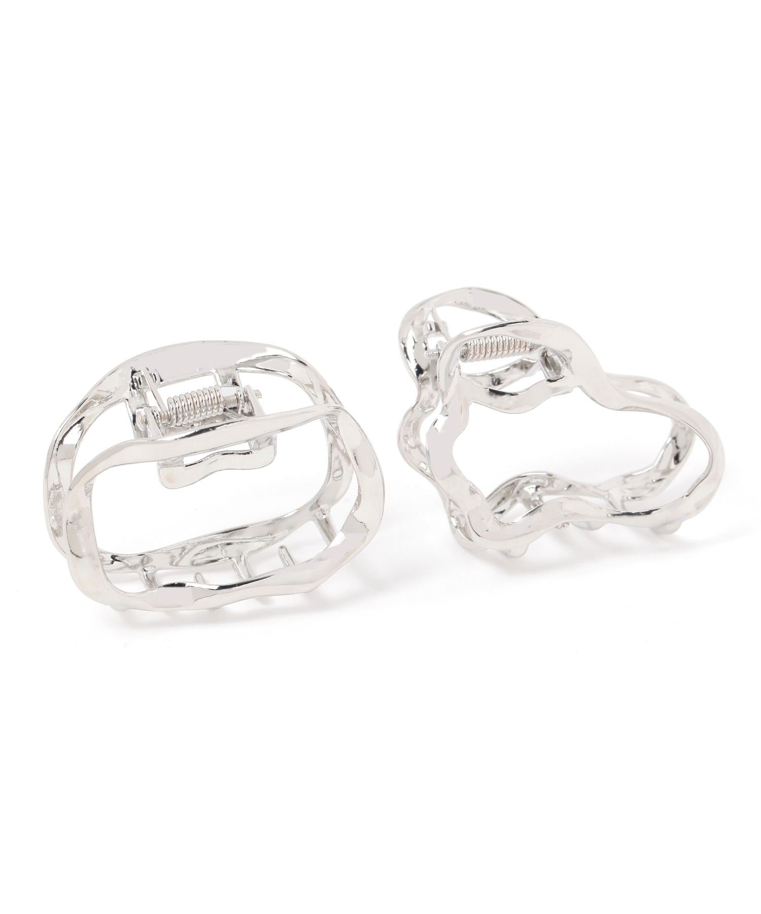 【SALE/50%OFF】LOWRYS FARM ニュアンスセットバンス ローリーズファーム ヘアアクセサリー バレッタ・ヘアクリップ・ヘアピン シルバー