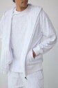 AZUL BY MOUSSY 総柄パイルジャガードジップフーディー アズールバイマウジー トップス スウェット・トレーナー ホワイト ブラック【送料無料】