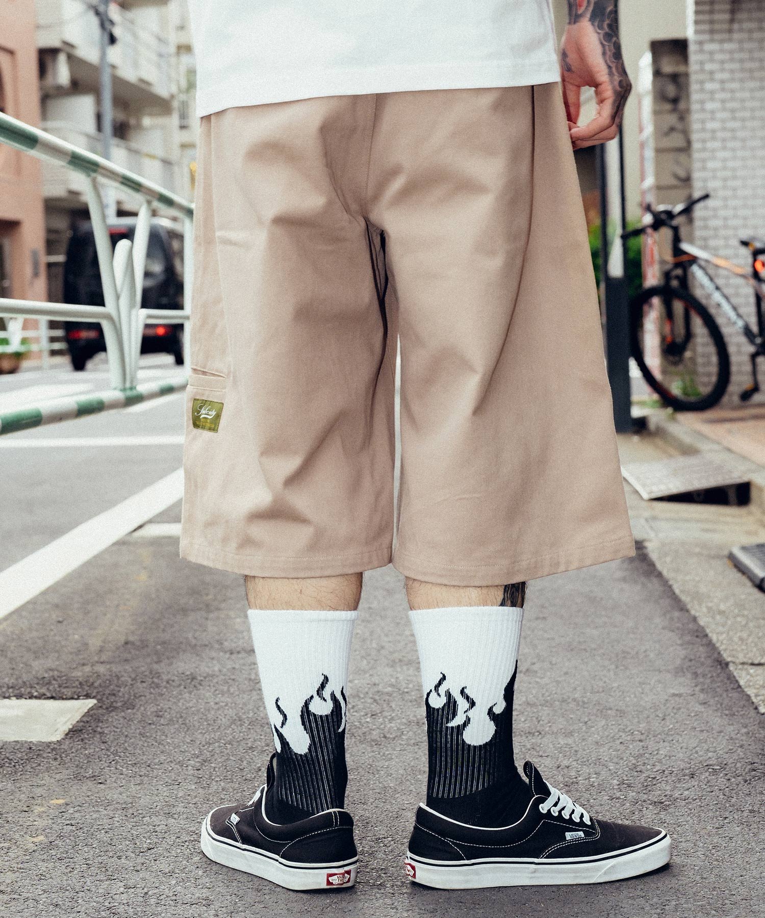 Subciety Bamuda work pants サブサエティ パンツ チノパンツ ベージュ ブラック