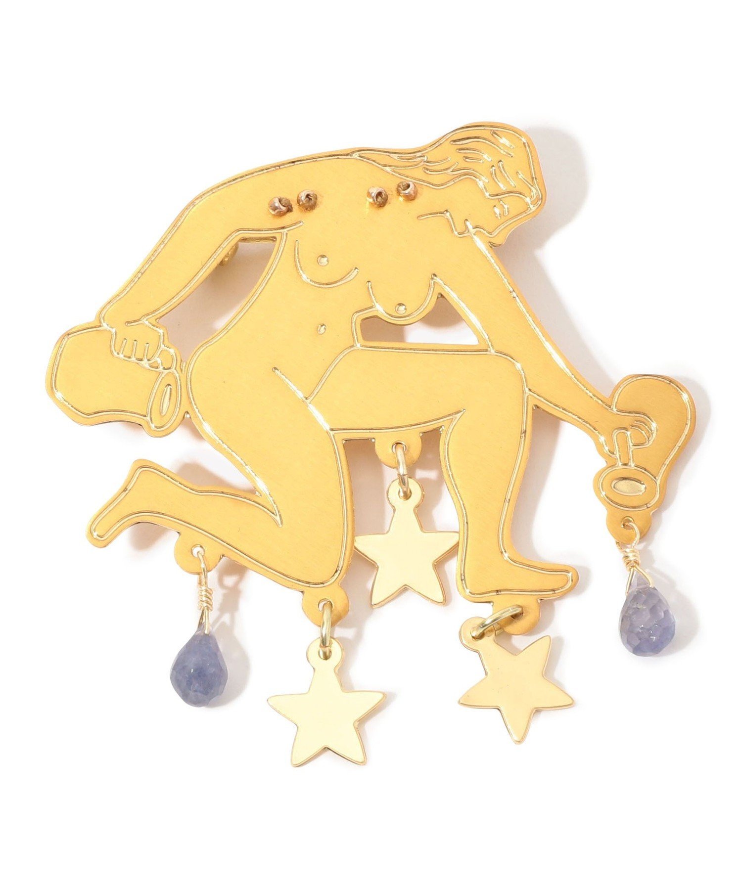 TOMORROWLAND GOODS MERCEDES SALAZAR STAR GOLDEN ブローチ トゥモローランド アクセサリー・腕時計 ブローチ・コサージュ・バッジ ゴールド【送料無料】