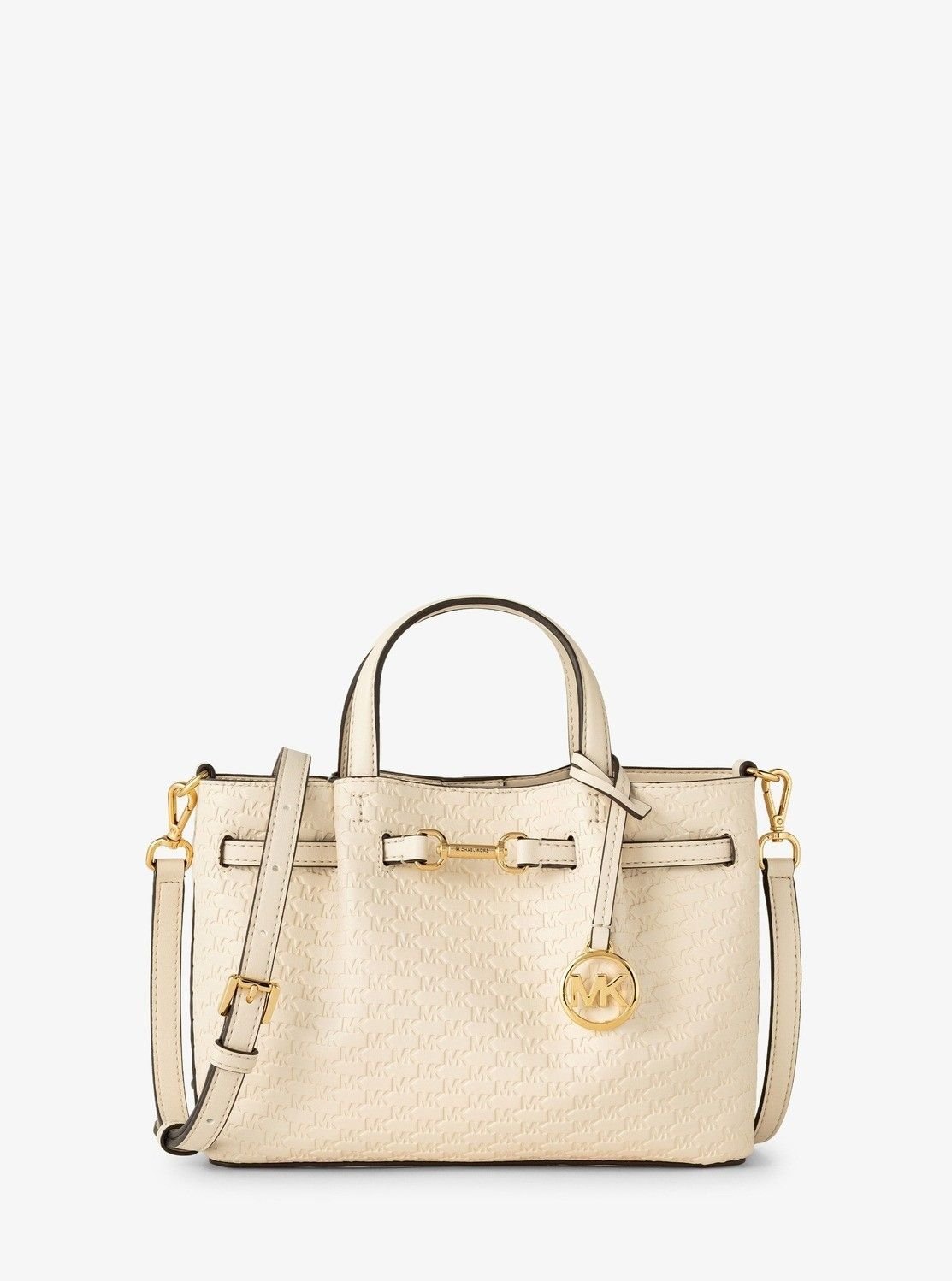【SALE／82%OFF】MICHAEL KORS CARSON センタージップ サッチェル スモール - MKシグネチャー マイケルコース マイケル・コース バッグ ハンドバッグ ベージュ【送料無料】(4)