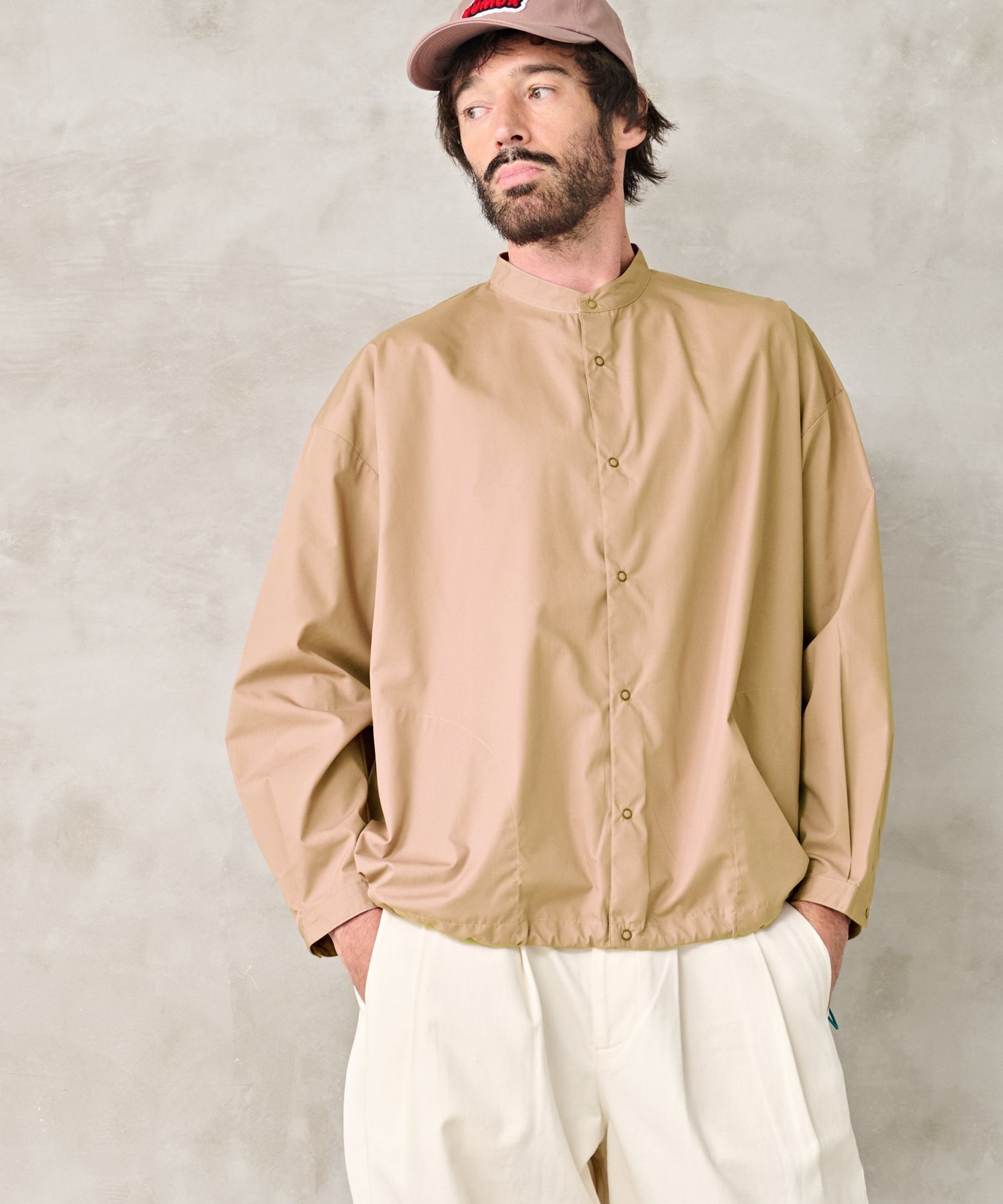 KELEN 「KELEN MENS / ケレン メンズ」BALLOON SHIRT ビーアパートメント トップス シャツ・ブラウス ブラック ベージュ グレー