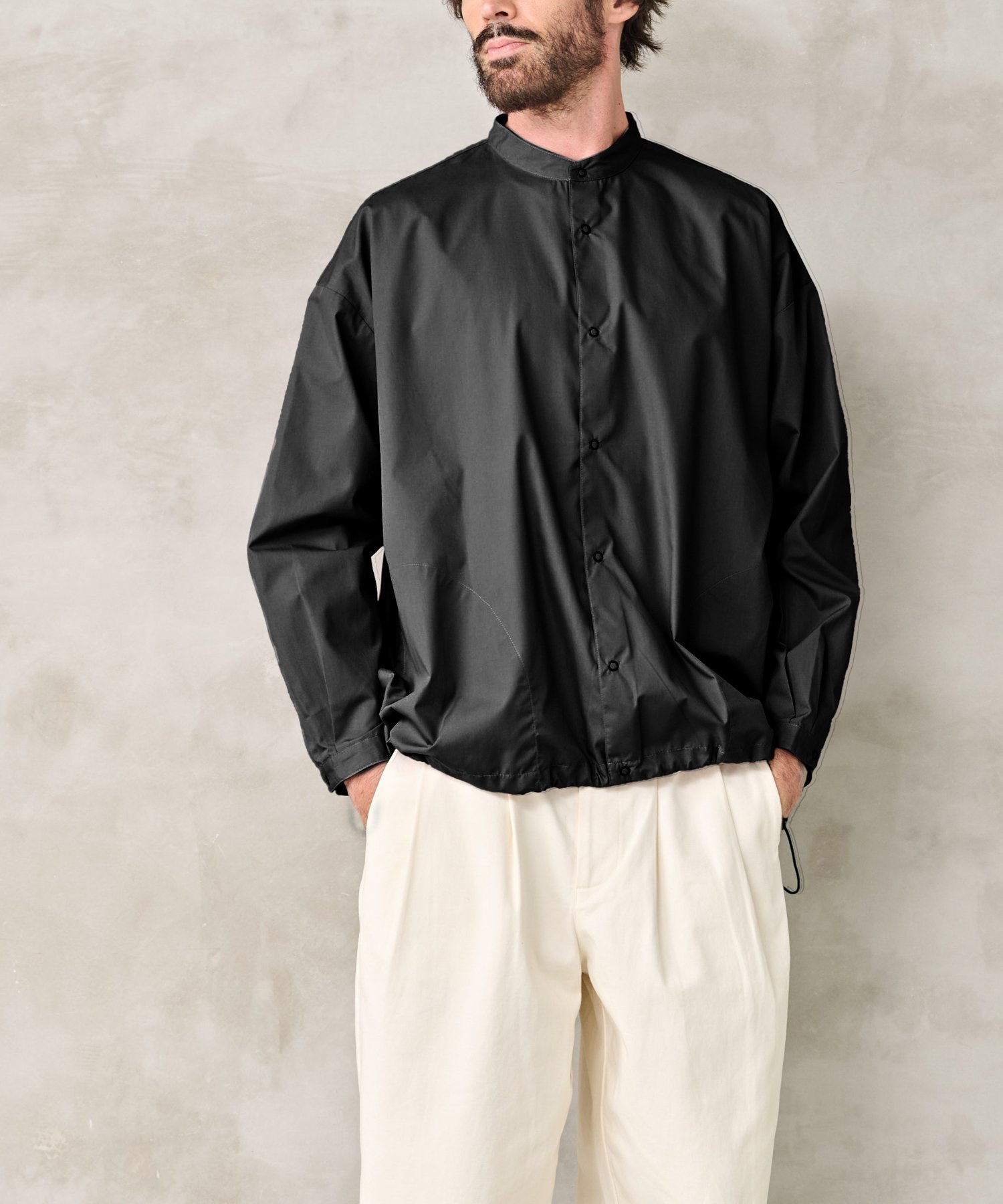 KELEN 「KELEN MENS / ケレン メンズ」BALLOON SHIRT ビーアパートメント トップス シャツ・ブラウス ブラック ベージュ グレー