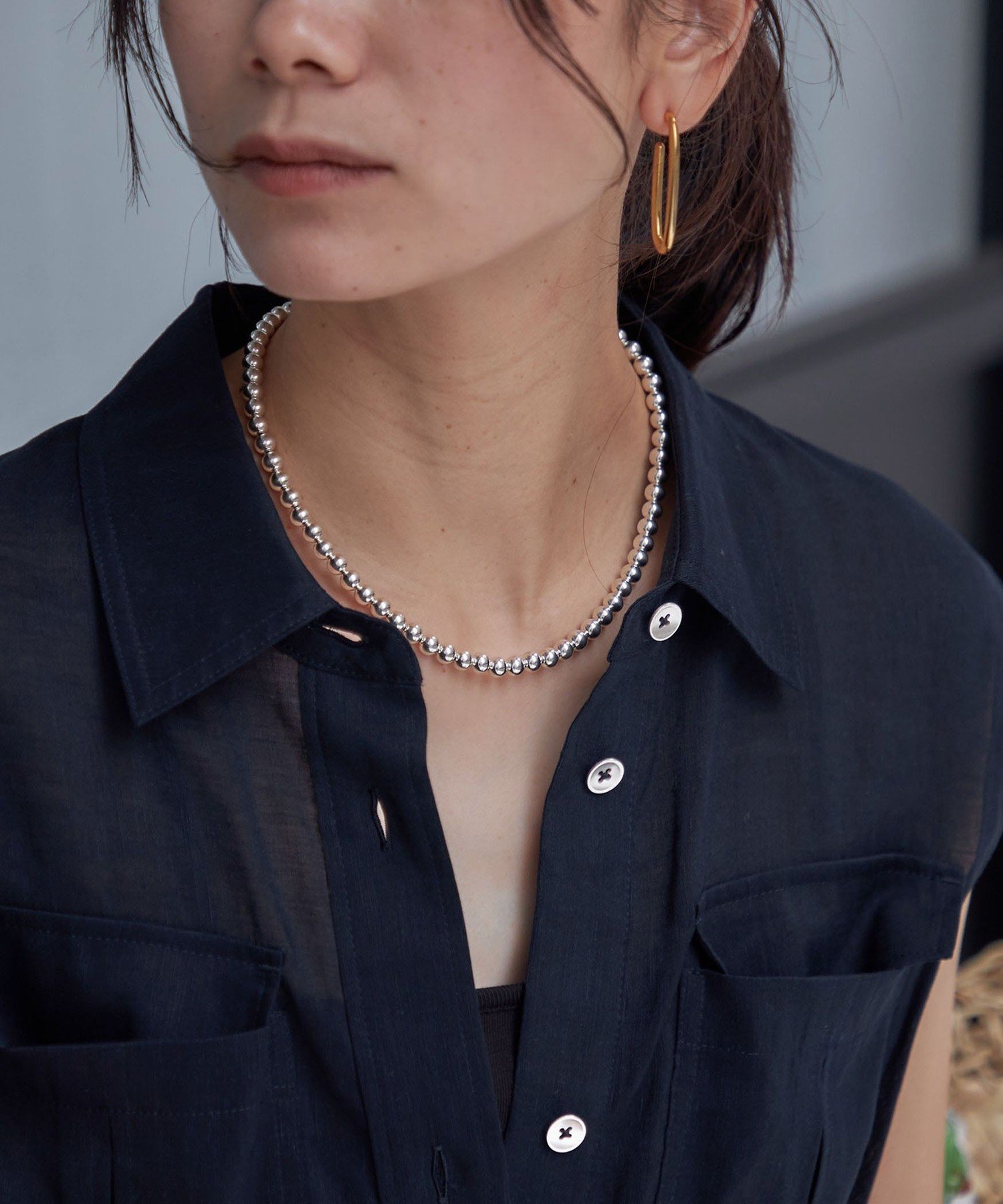 SHIPS WOMEN INDIAN JEWELRY:ナバホ パール ネックレス(6mm) シップス アクセサリー・腕時計 ネックレス シルバー【送料無料】