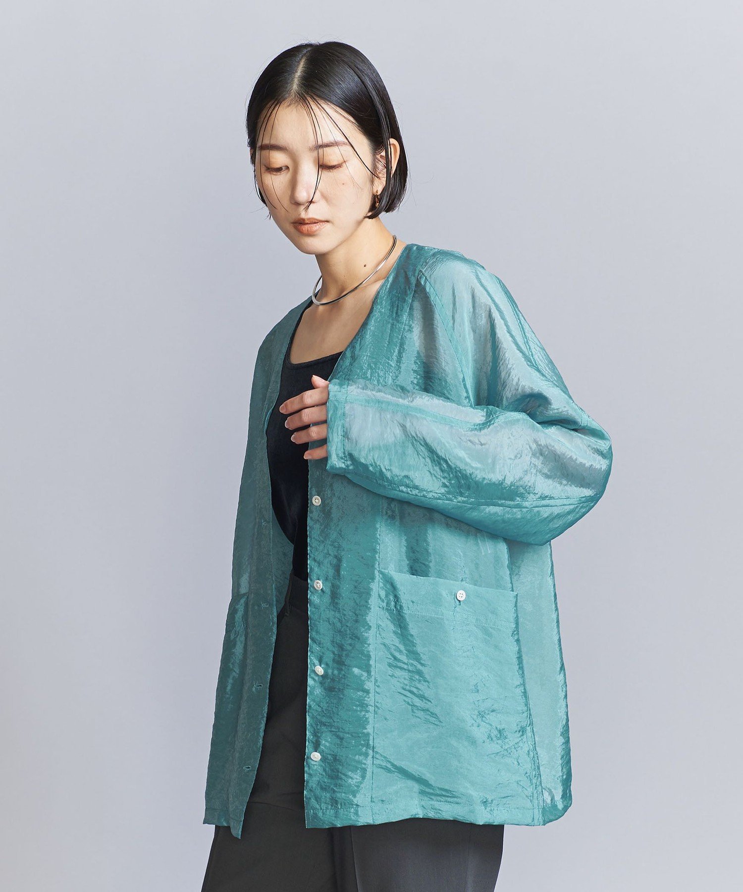 【SALE／70%OFF】BEAUTY&YOUTH UNITED ARROWS シャンブレーオーガンジー シャツ ユナイテッドアローズ ..