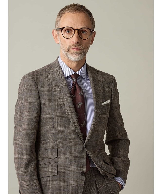 AQUASCUTUM - Aquascutum MEN 【UK Traditional】Paisley Tie アクアスキュータム スーツ・フォーマル ネクタイ・蝶ネクタイ ブラウン【送料無料】