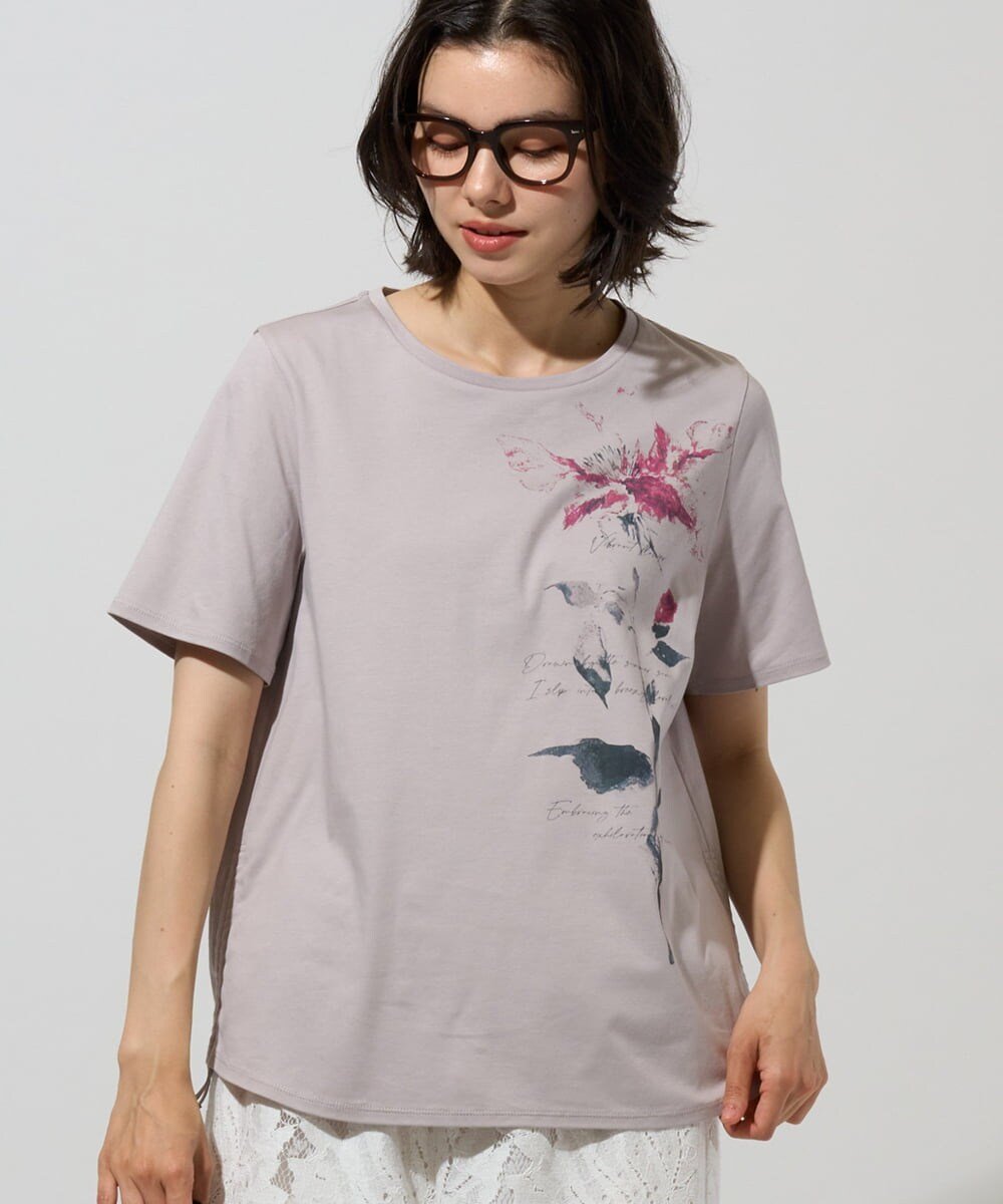 アートプリントTシャツ クリスチャン・オジャール トップス カットソー・Tシャツ ホワイト
