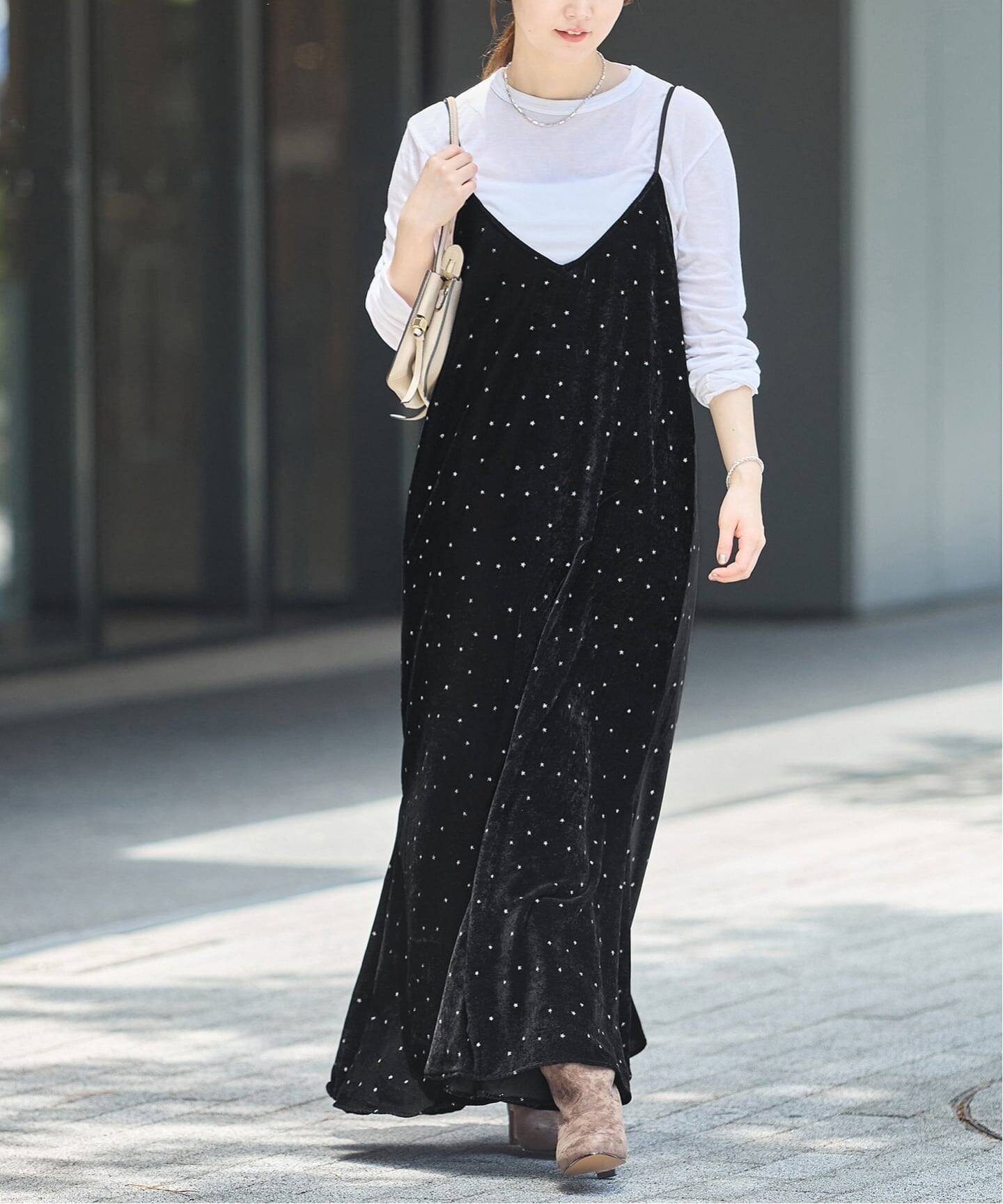 IENA 《予約》COUTURE D'ADAM/クチュールドアダム 別注 Glitter Dress ワンピース イエナ ワンピース・ドレス ワンピース ブラック【送料無料】