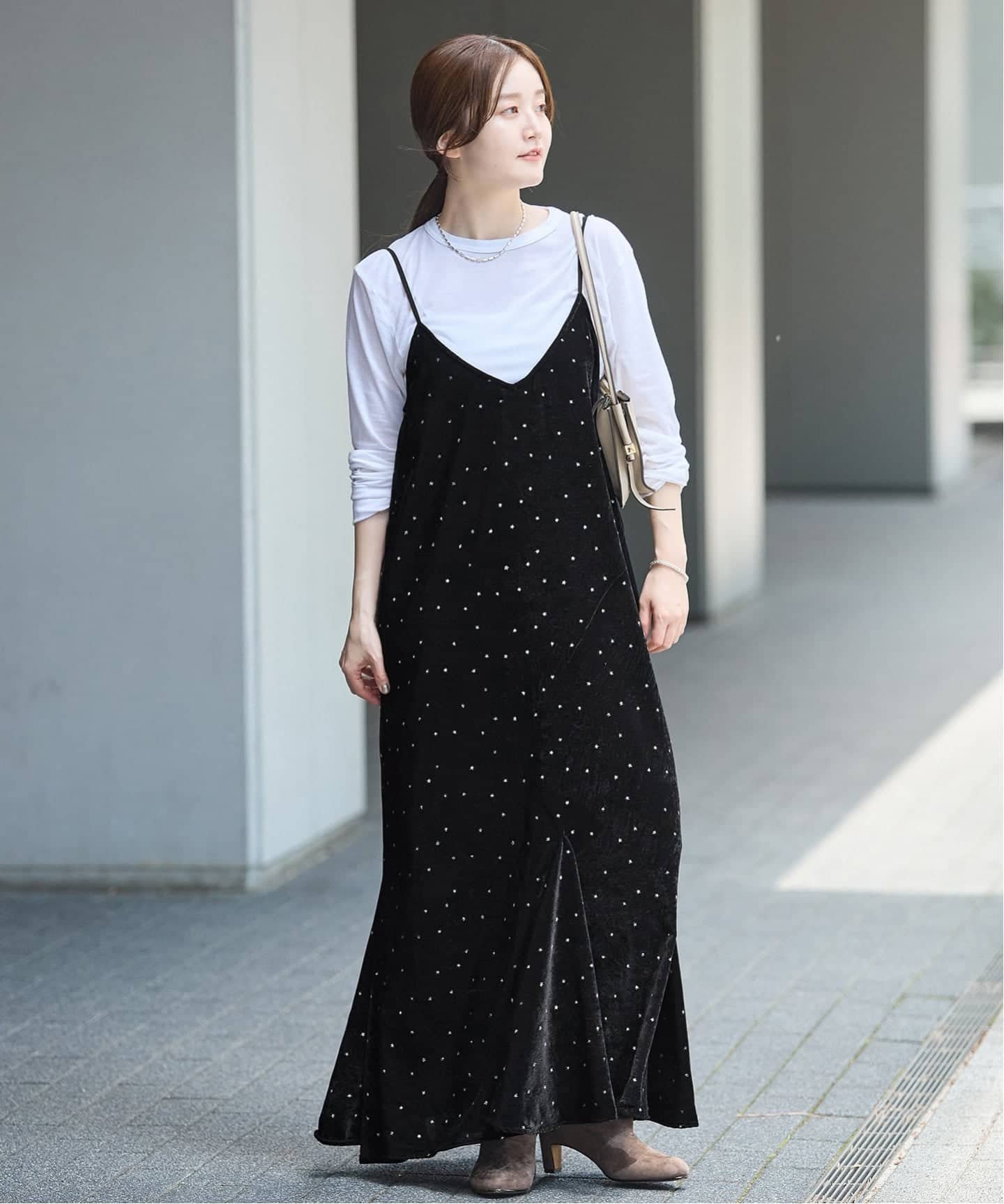 IENA 《予約》COUTURE D'ADAM/クチュールドアダム 別注 Glitter Dress ワンピース イエナ ワンピース・ドレス ワンピース ブラック