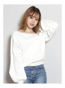 【SALE/40%OFF】dazzlin アシメVネックプルオーバー ダズリン ニット 長袖ニット ホワイト ブラック ブルー ブラウン ベージュ