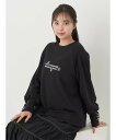 earth music&ecology 袖レースアップウラケプルオーバー アースミュージック&エコロジー トップス スウェット・トレーナー グリーン ブラック パープル