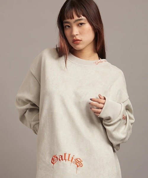 【SALE／60%OFF】GALLIS ADDICTION GA SUEDE MELT-LOGO CREW(MENS) ジャックローズ トップス スウェッ..