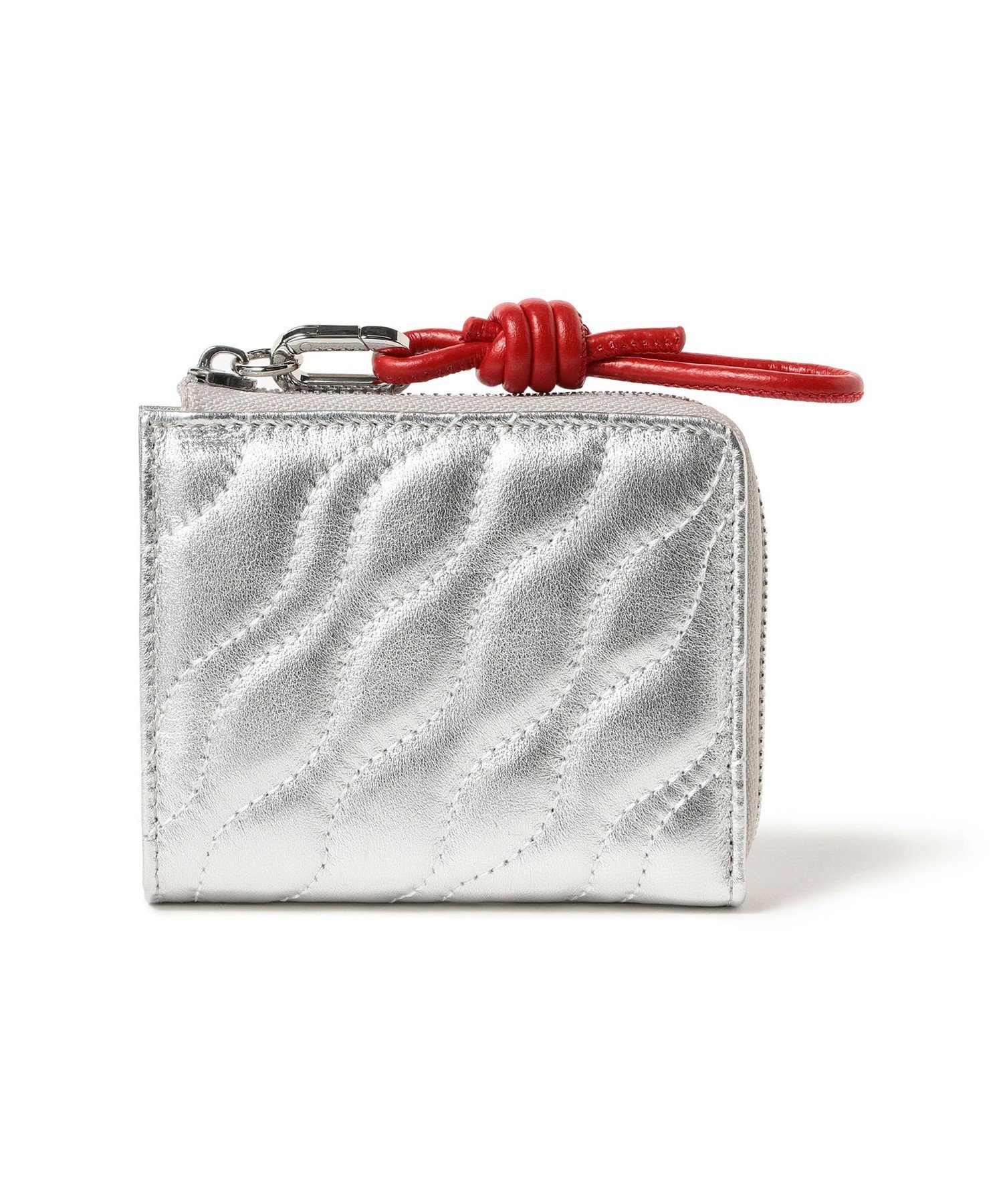 Ray BEAMS 【別注】BEAURE / キルティング ウォレット ビームス ウイメン 財布・ポーチ・ケース ポーチ ブラック シルバー レッド【送料無料】