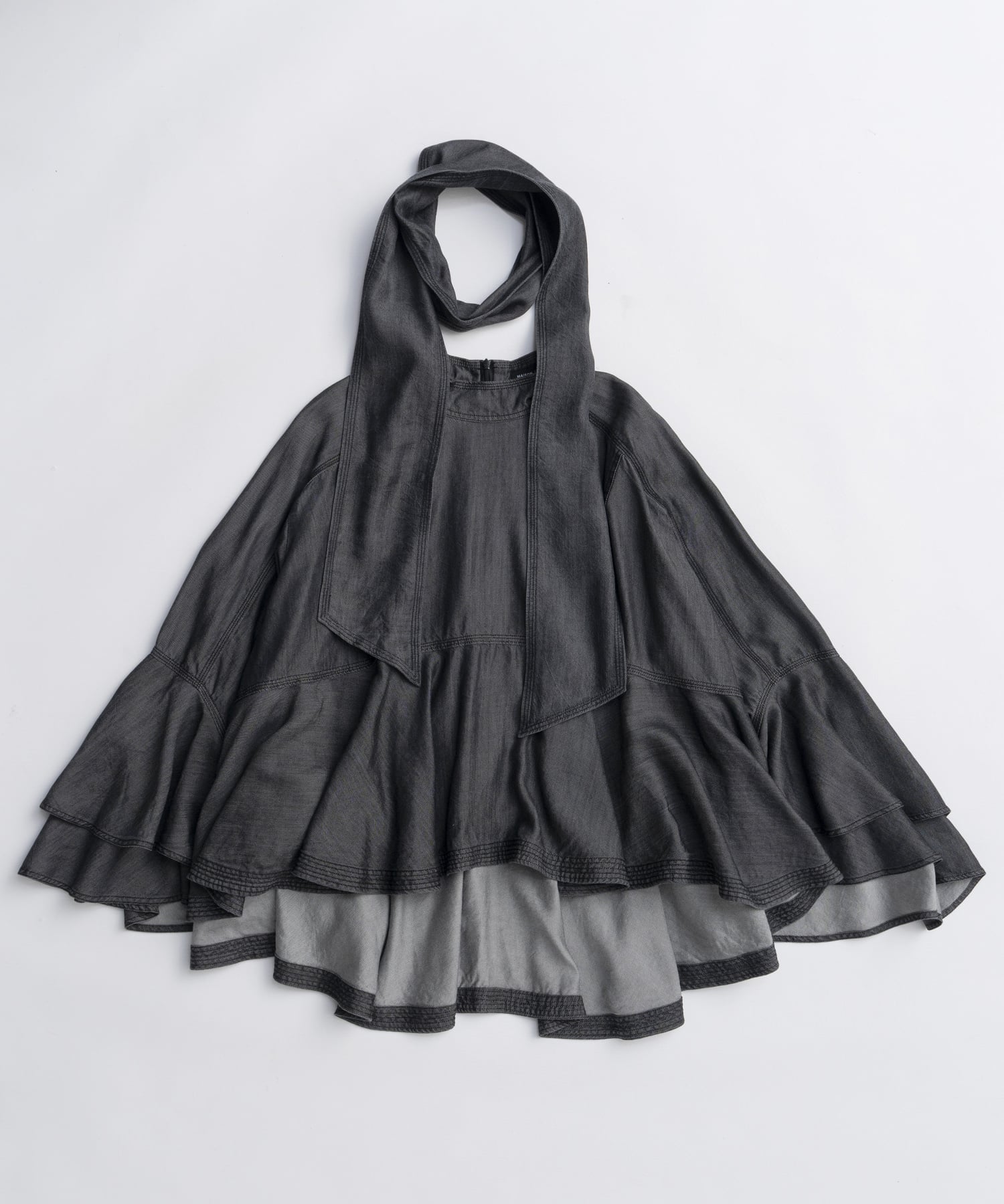 MAISON SPECIAL Denim Bowtie Blouse メゾンスペシャル トップス シャツ・ブラウス ブラック