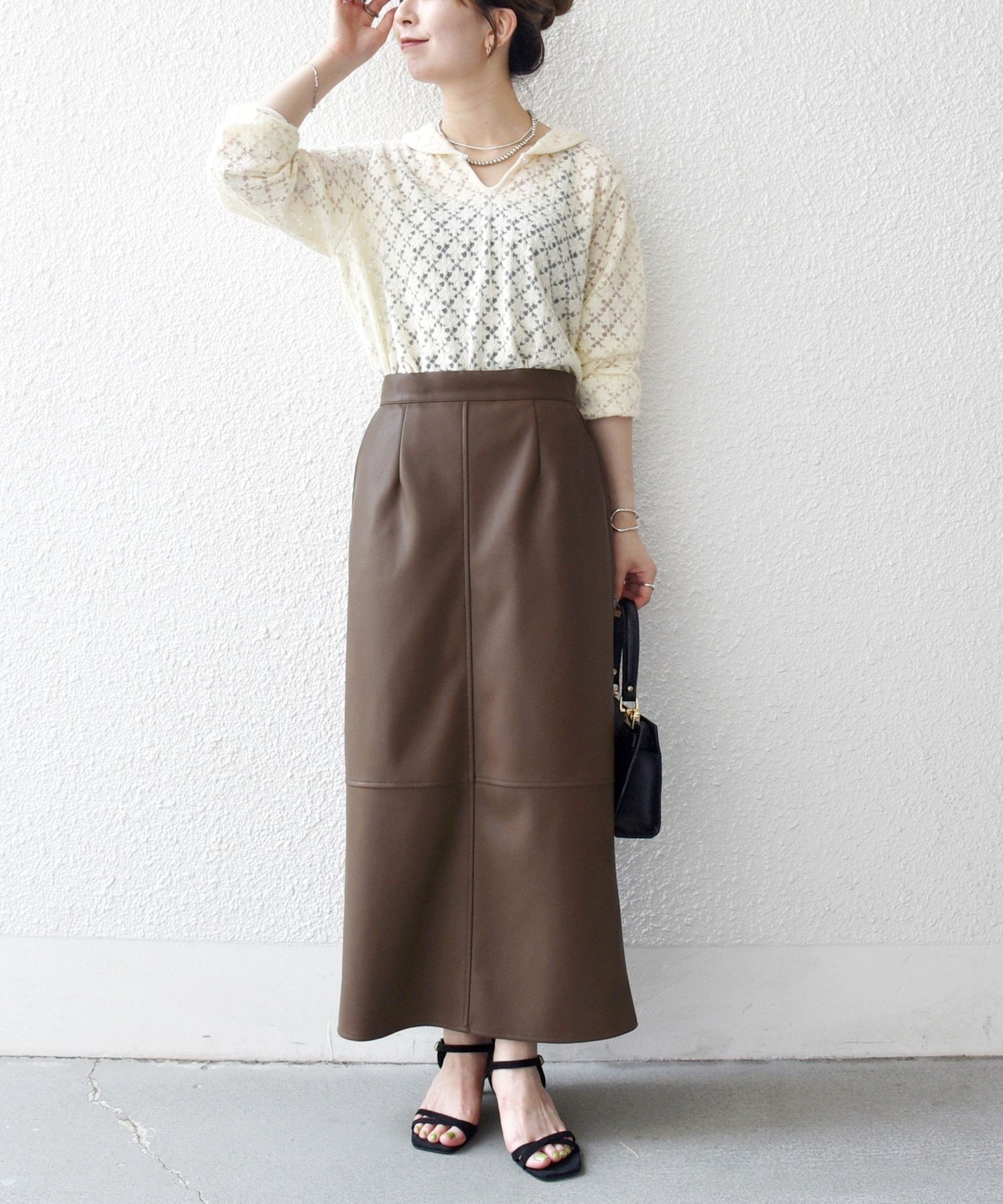 【SALE／30%OFF】SHIPS any SHIPS any:＜手洗い可能＞起毛 レース パイピング プルオーバー シップス トップス カットソー・Tシャツ ブラック ベージュ【送料無料】