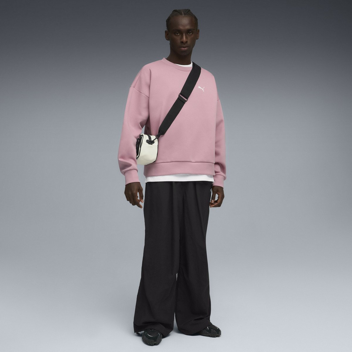PUMA メンズ ワードローブ ESS オーバーサイズド パラシュート パンツ プーマ パンツ その他のパンツ ブラック【送料無料】
