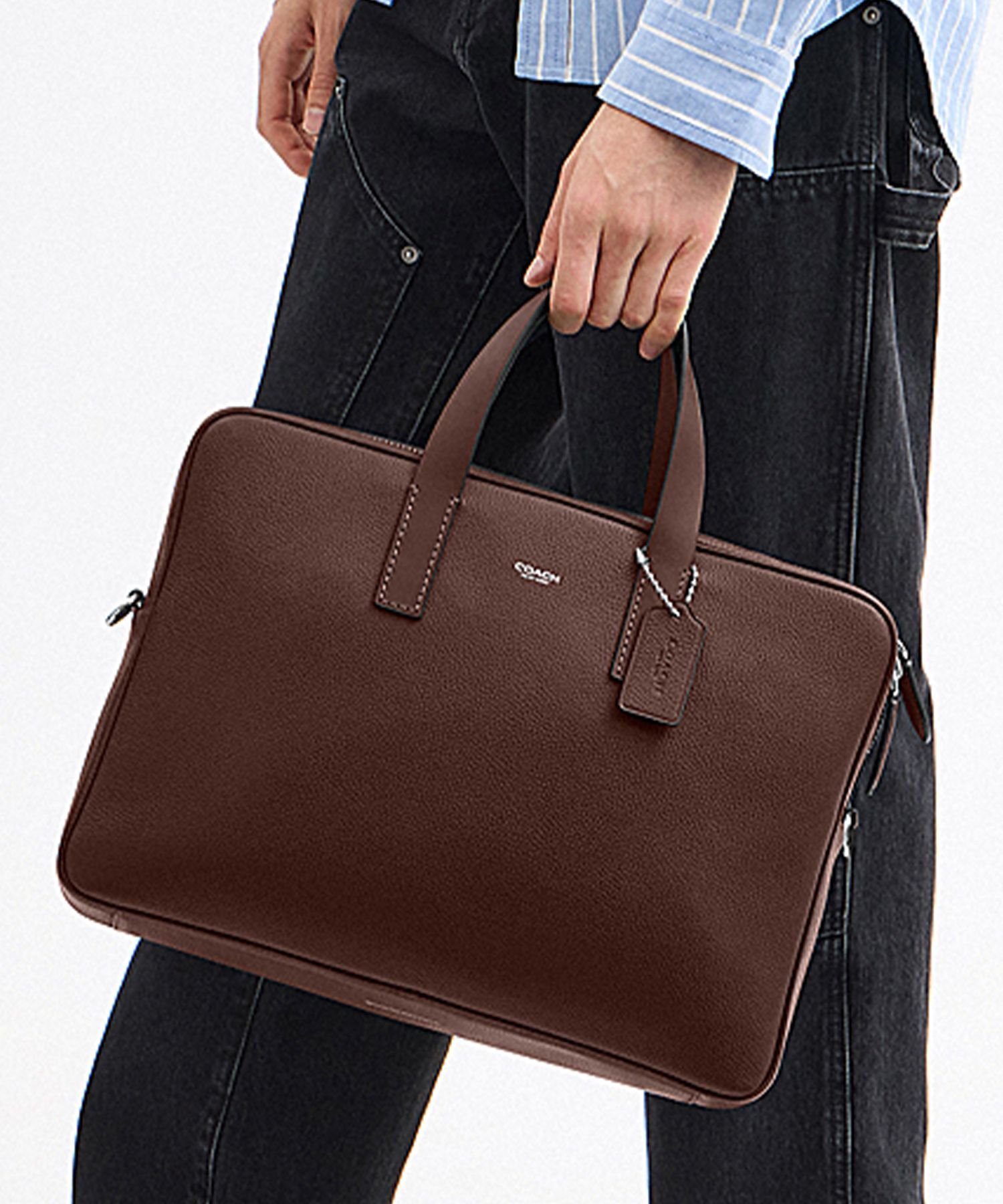 COACH 【公式】カーライル ブリーフ バッグ コーチ バッグ ビジネスバッグ・ブリーフケース ブラウン【送料無料】(4)