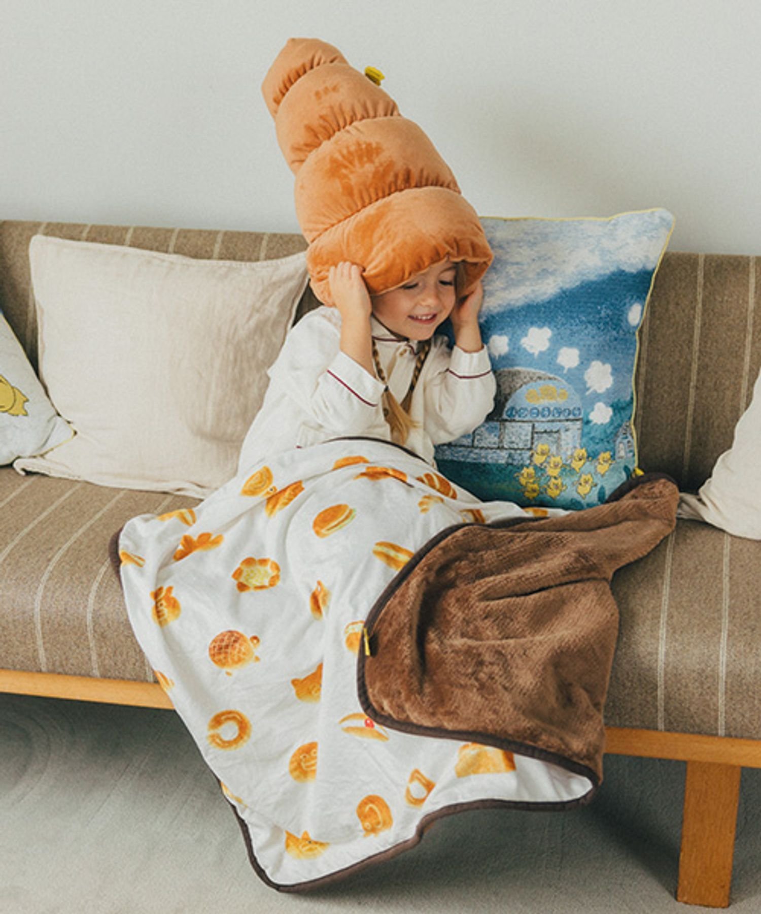 studio CLIP コロネ型ブランケット[ノラネコぐんだんコラボ] スタディオクリップ インテリア・生活雑貨 クッション・クッションカバー【送料無料】のサムネイル