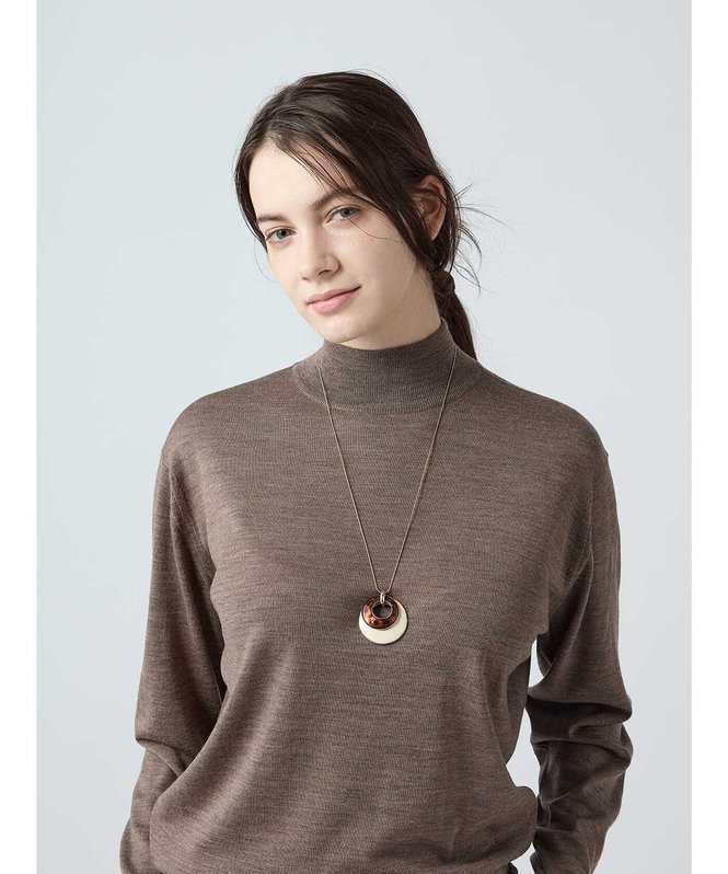 Aquascutum WOMEN エポリングネックレス アクアスキュータム アクセサリー・腕時計 その他のアクセサリー・腕時計 ベージュ ブルー【送料無料】