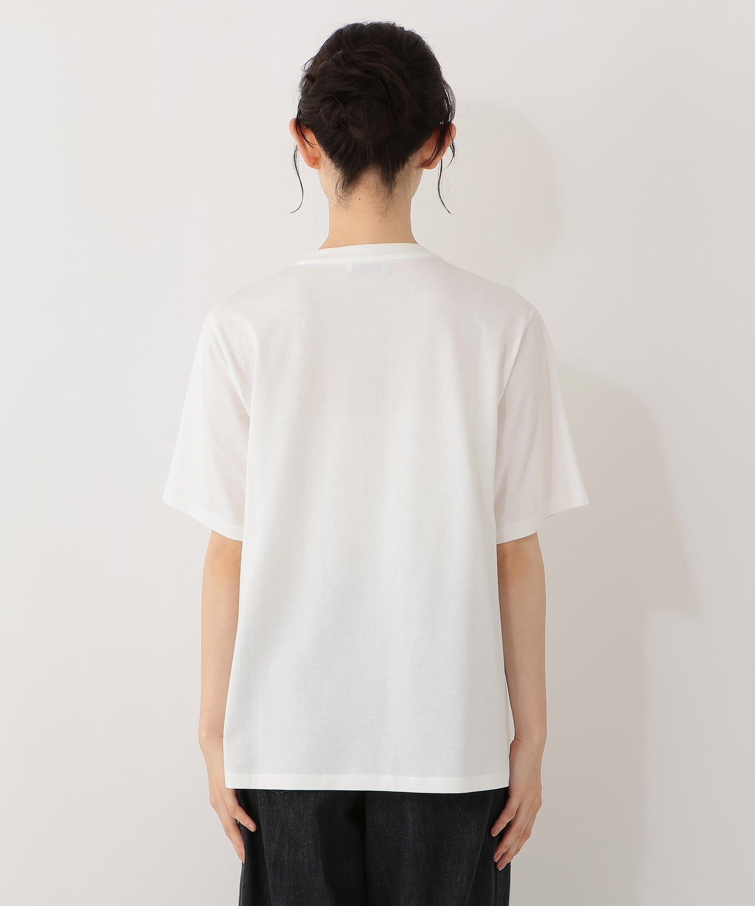 プリントTシャツ/miyo tsuchiya アフタヌーンティー・リビング トップス カットソー・Tシャツ ホワイト