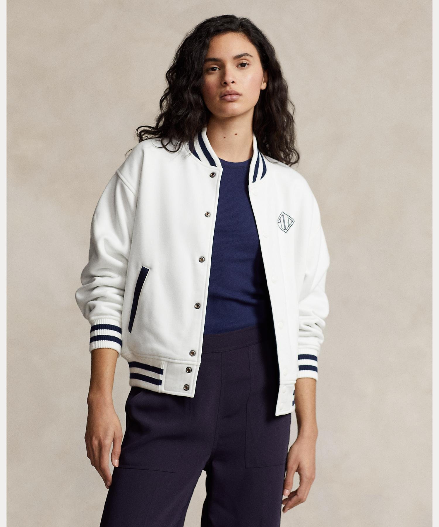 POLO RALPH LAUREN ロゴ リバーシブル ボンバー ジャケット ラルフローレン ジャケット・アウター その他のジャケット・アウター ホワイト【送料無料】のサムネイル