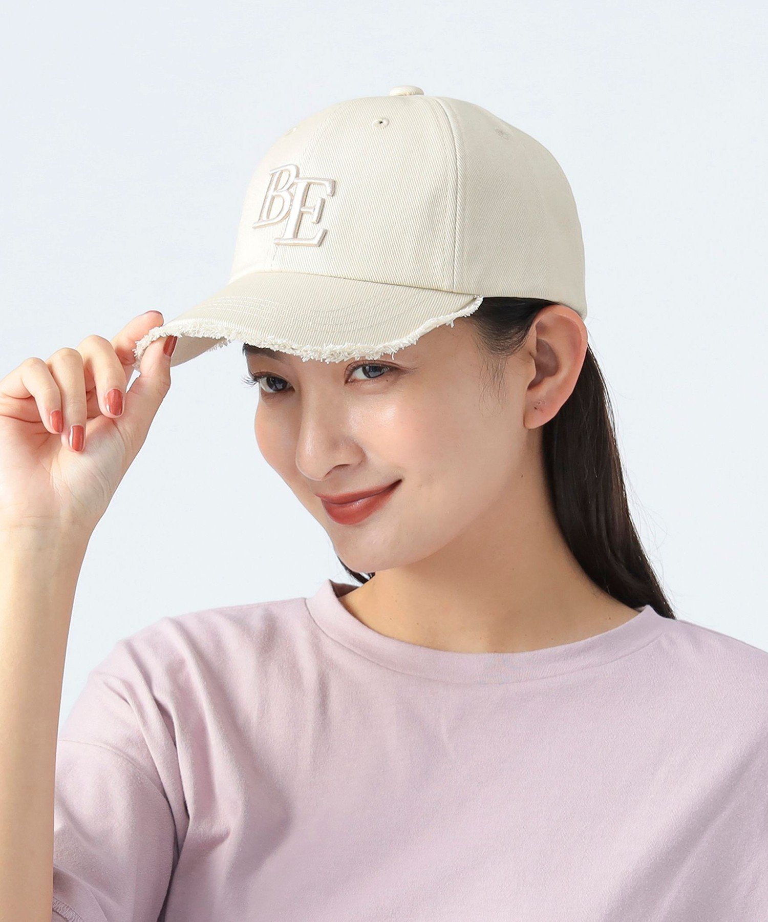 BEAMS HEART WOMEN フリンジ ロゴ刺繍 キャップ ギフト 24AW ビームス ハート 帽子 キャップ ブラウン ブラック ホワイトのサムネイル