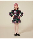 【SALE/10%OFF】PETIT BATEAU サージ織り長袖ワンピース プチバトー ワンピース・ドレス ワンピース【送料無料】